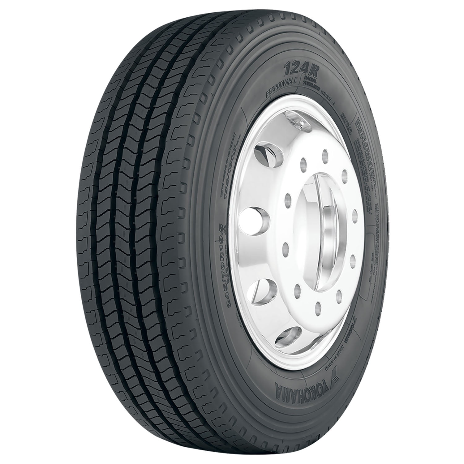 Yokohama 124R 285/70R19.5 146M H Commercial Tire Sansujyuku sansujyuku.com