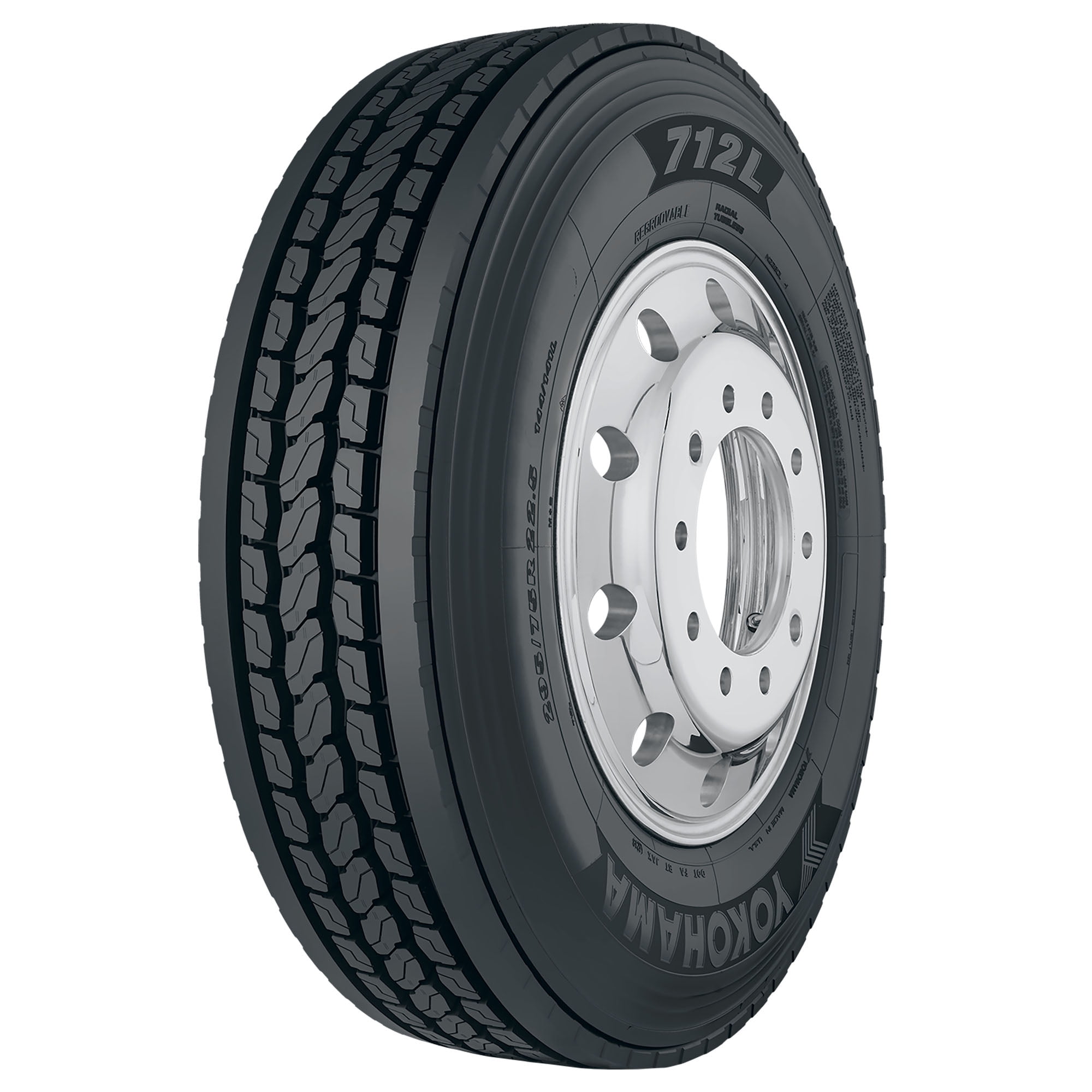 Yokohama 712L 285/75R24.5 144/141L G Commercial Tire - Walmart.com