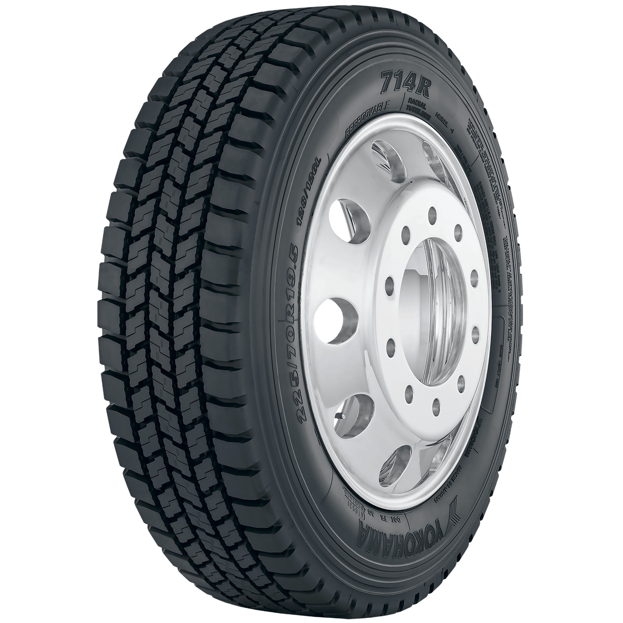Yokohama 714R 255/70R22.5 140/137M H Commercial Tire