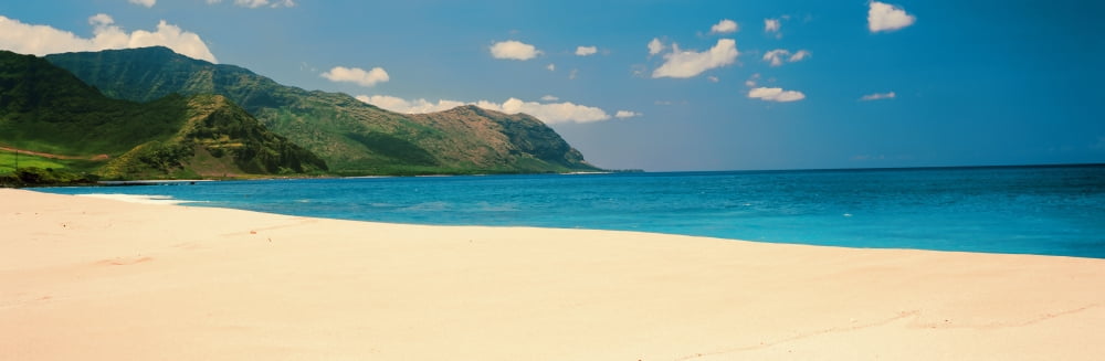 Yokohama Beach Oahu Hawaii USA Canvas Art - Panoramic Images (36 x 12)