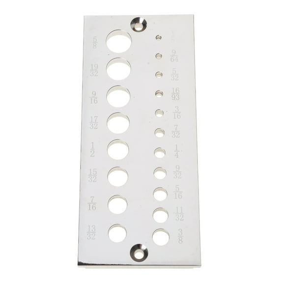 Yokua 1/8In to 5/8in Dowel Plate forSoftwood & Hardwood Making 19 Holes Round