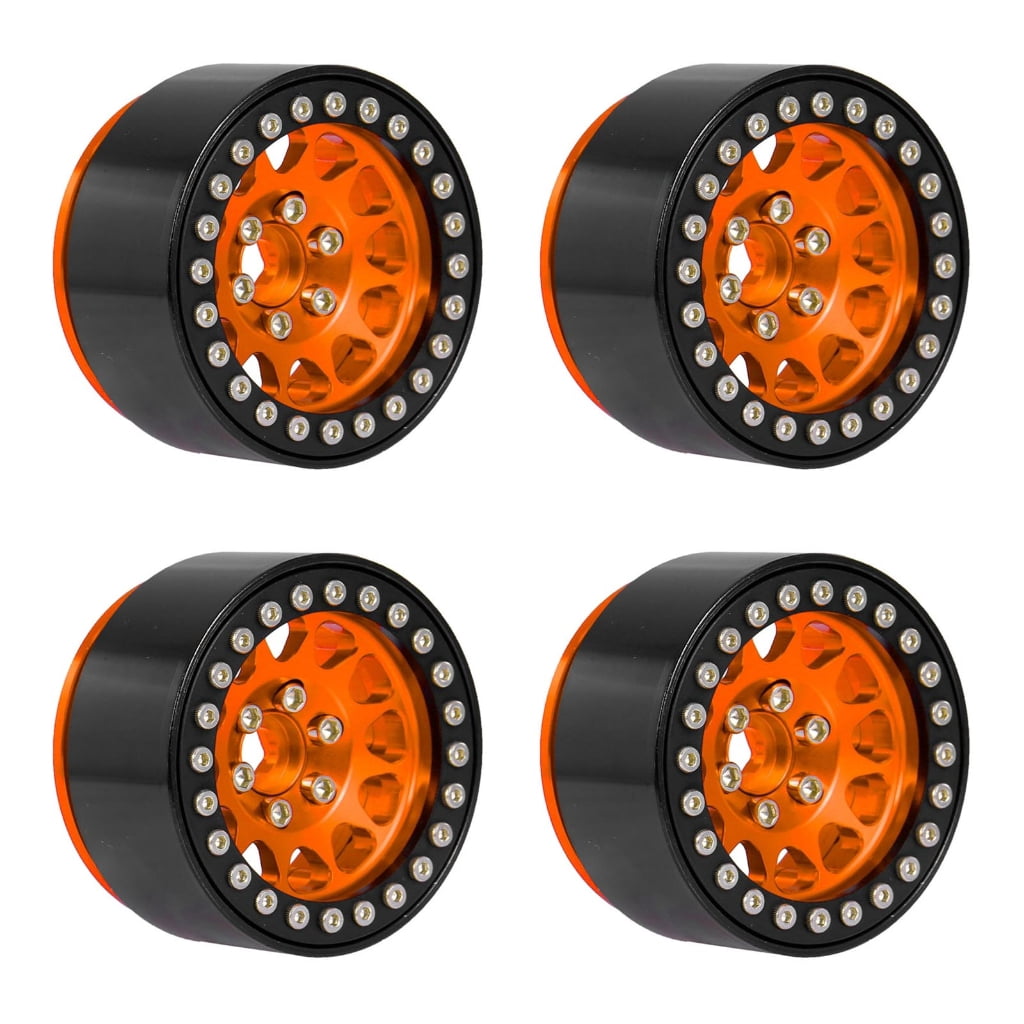 Toy Wheel Rims Yokua 1.9’’ Wheel Rims Rear/Front Wheel Hubs Modification Part for 1:10 ...