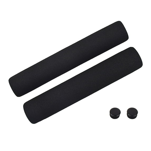 Yokua 1 Pair Bicycles Handle Locking Cover Bike Grips Shockproof Grips with End Plug