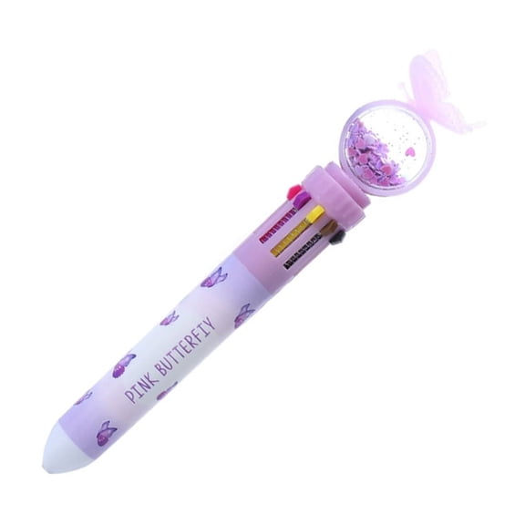 Yokua 10 Color-in-1 Ballpoint Pen 0.5MM for Writing Color Coding Journaling