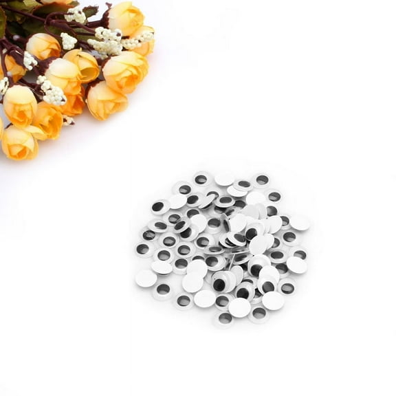 Yokua 100PCS Wiggly Wobbly Googly Eyes Self-adhesive Scrapbooking Crafts