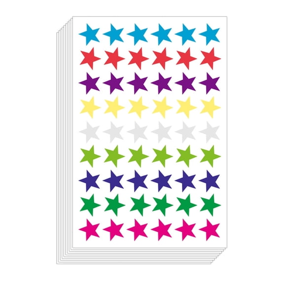 Yokua 10Pcs Parent and Teacher Choice Star and Hearts Reward Stickers
