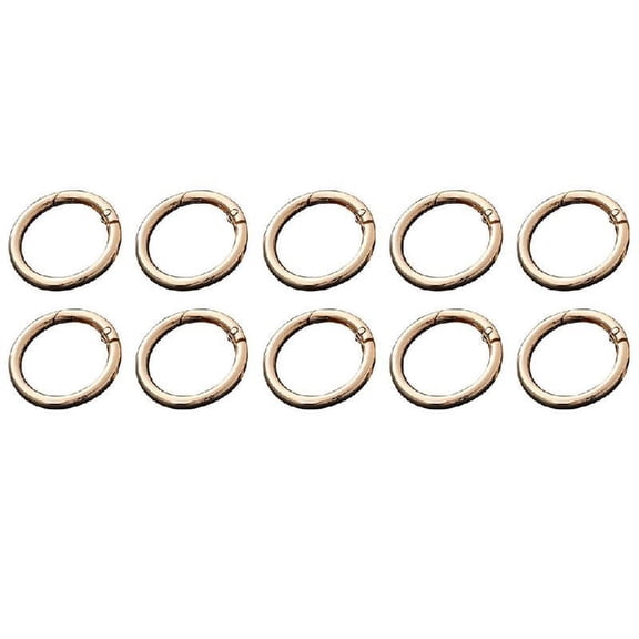 Yokua 10Pcs Round Spring Ring Buckle O-Ring for Loose-leaf Notebook Finish Ring Diy