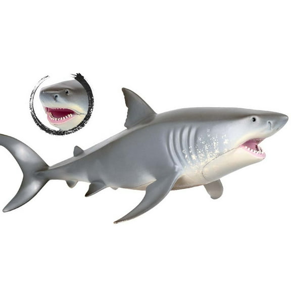Yokua 11in Realistic Sea Animal Figure Vivid Large Size Model Shark Room Ornament