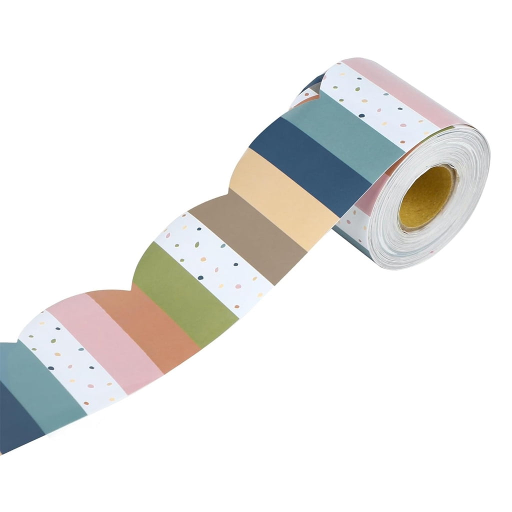 Boder Sticker Yokua 15.2m Decorative Border Sticker Bulletin Board Border Colorful ...
