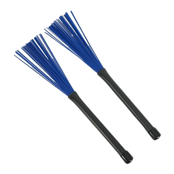 Yokua 1Pair Rod Drum Sticks Brush Professional Nylon Drumsticks Brushes Enduring