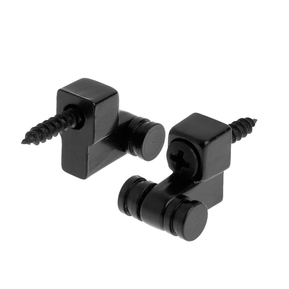 Yokua 2Pcs Black Metal String Retainer Trees Roller Guitar Bass Accessories Parts
