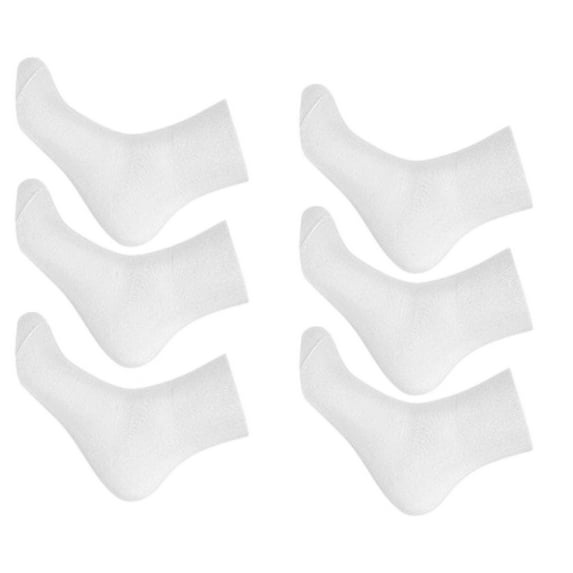 Yokua 3 Pair Mens Women Cotton Wide Top Thin No Binding Loose Socks