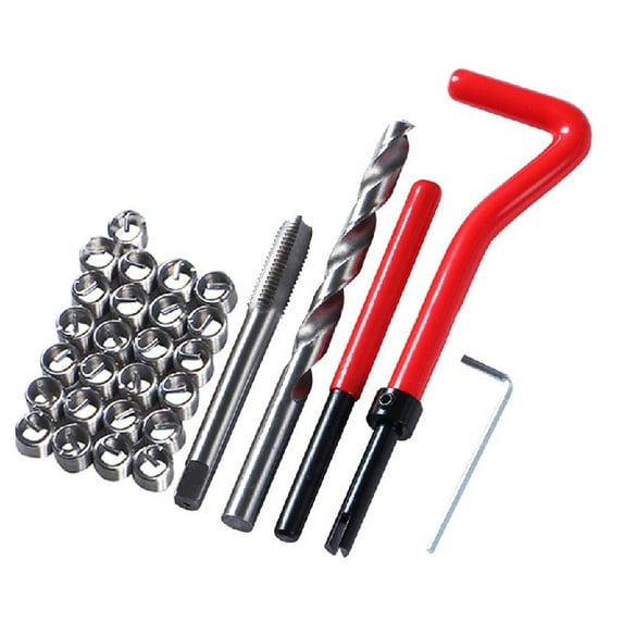 Yokua 30 Pcs Coil Drill Tool Metric Thread Repair Insert Kit for Auto ...