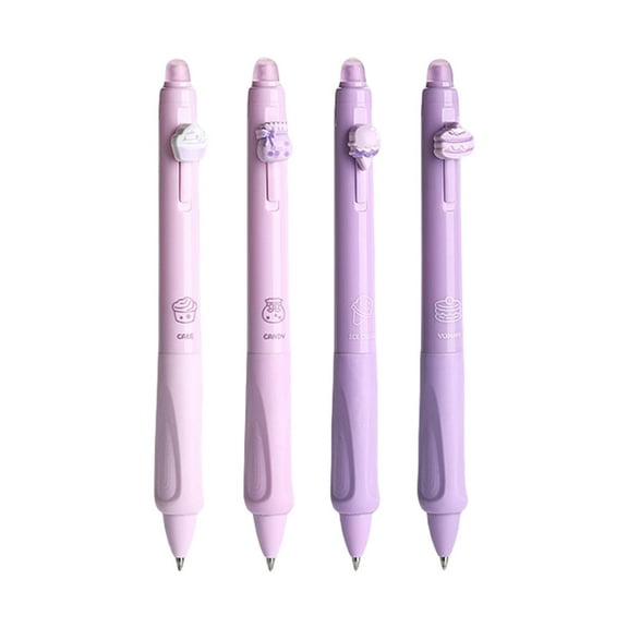 Yokua 4 Pcs Neutral Pen Cartoon Panda Erasable Pen Gel Ink Pen 0.5mm Gel Pen