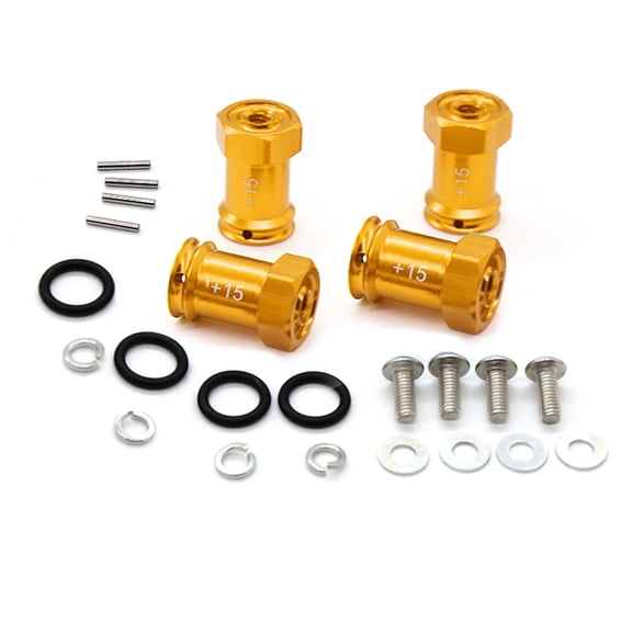 Yokua 4Pcs/set Aluminum Alloy Wheel Hex Hub Offset Extension Hex Drive Adaptor