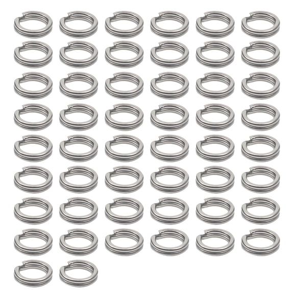Yokua 50Pcs Fishing Split Rings Fishing Stainless Steel Split Rings Pliers Saltwater