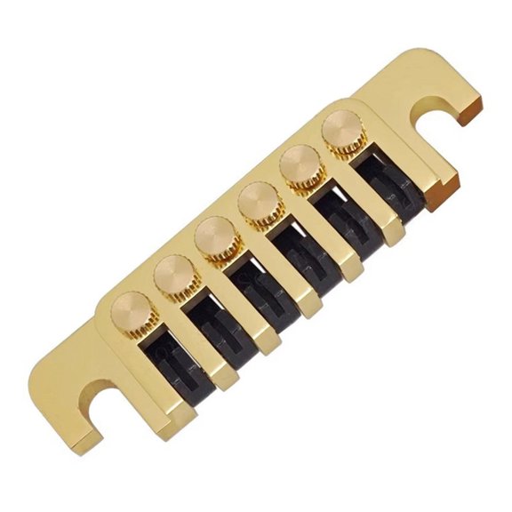 Yokua 6 String Guitar Bridge Tailpiece Stop Bar Bridge Tailpiece with Tuners Studs