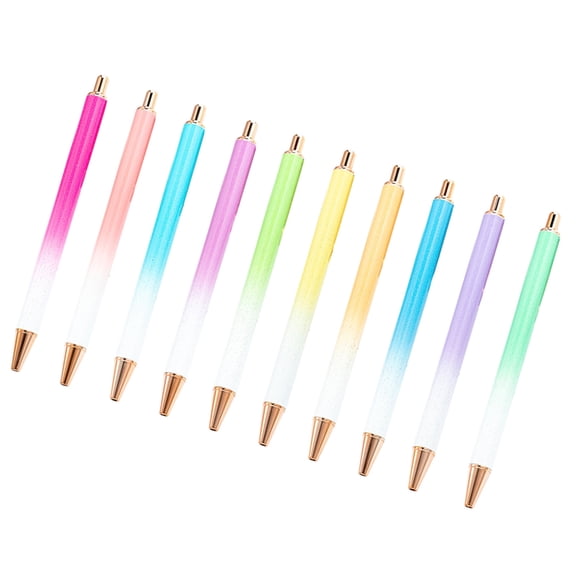 Yokua 7/8/10Pcs Metal Ballpoint Pen Office Signing Pen Retractable Ballpoint Pen