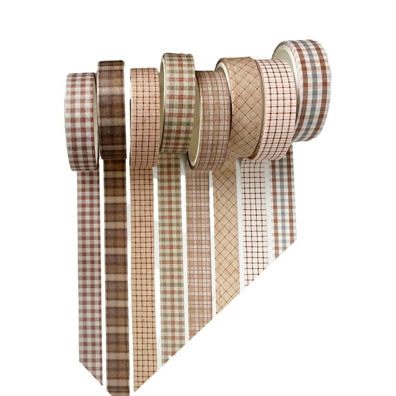 Yokua 8Roll Aesthetic Decorative Tape for Scrapbooking Photo Album Journal Notebook