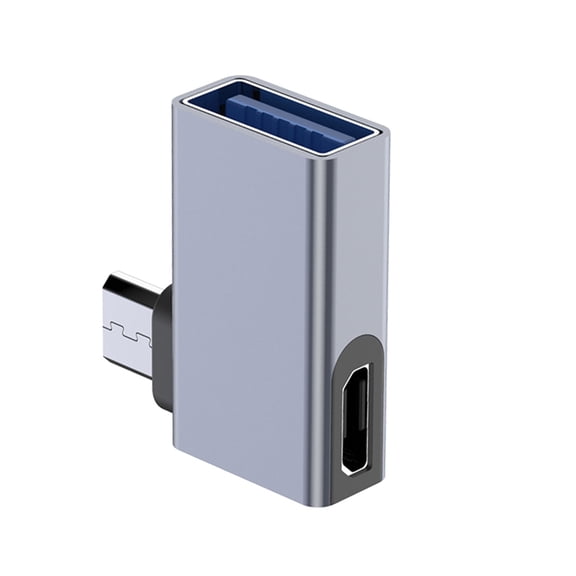 Yokua 90 Degree USB Host Adapter with Power Supply Port for Smartphones and Tablet