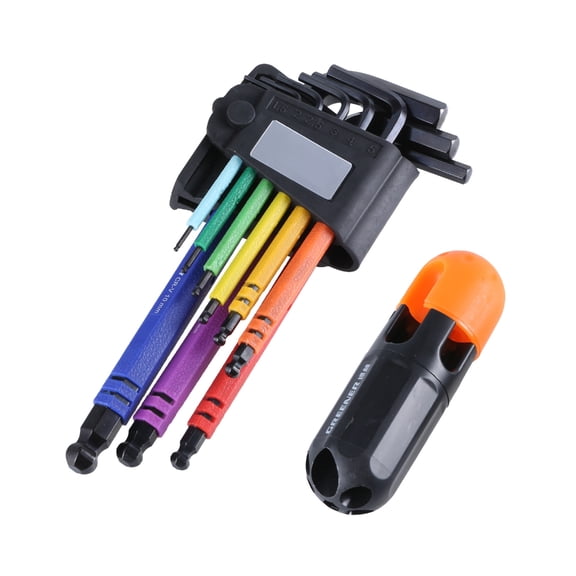 Yokua 9Pcs Wrench Set Hex Key Set, Long Arm Key Set Tool for Hex