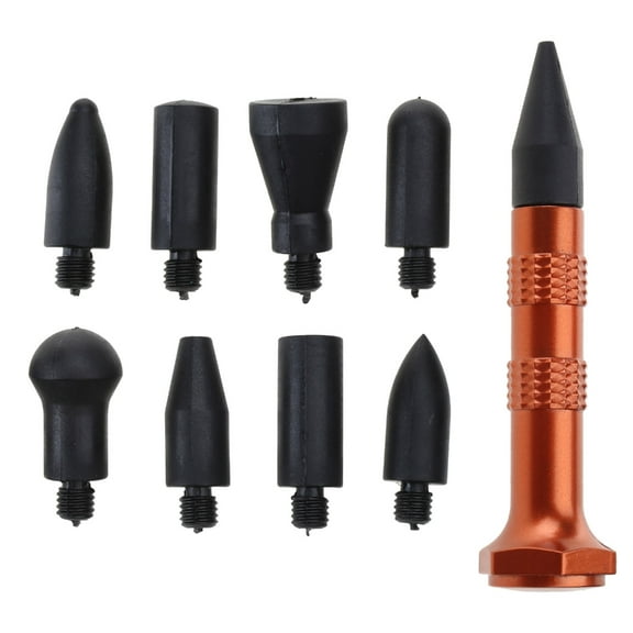 Yokua 9pcs Paintless Knock Down Pen PDR Tools Car Tap Down Body Panel Dent Removal