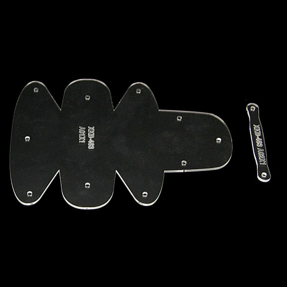 Yokua Acrylic Wallet Stencil Template Handmade Leather Craft Sewing Pattern Tools