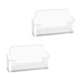 thumbnail image 1 of Yokua Acrylics Card Display Stand Business Card Organizers Name Card Storage Case, 1 of 8