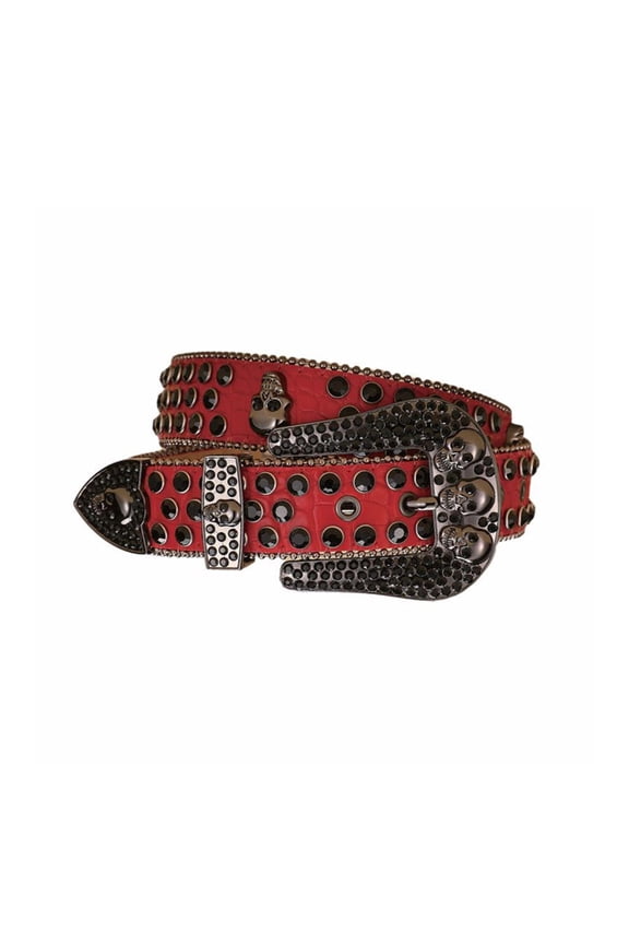 Adjust Belt with Diamond Buckle for Girl Full Sequins Belt for Jeans Cowgirl