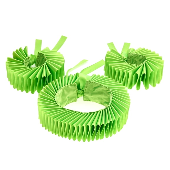 Yokua Adjustable Elizabethan Ruffle Collar and Cuffs Set for Fancy Dress and Theater