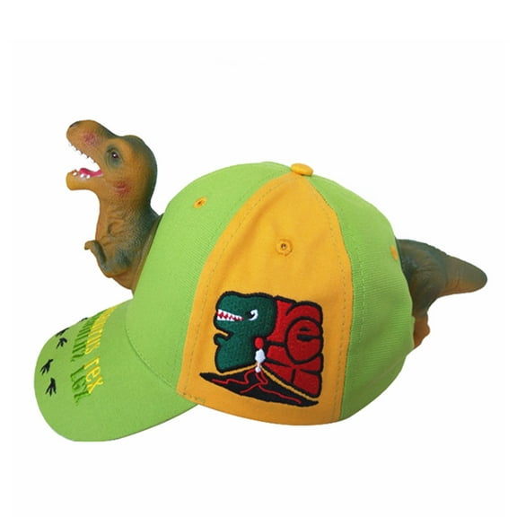 Yokua Adult Kids 3D Cartoon Fierce Dinosaur Baseball Cap Funny Wide Brim for Snapback