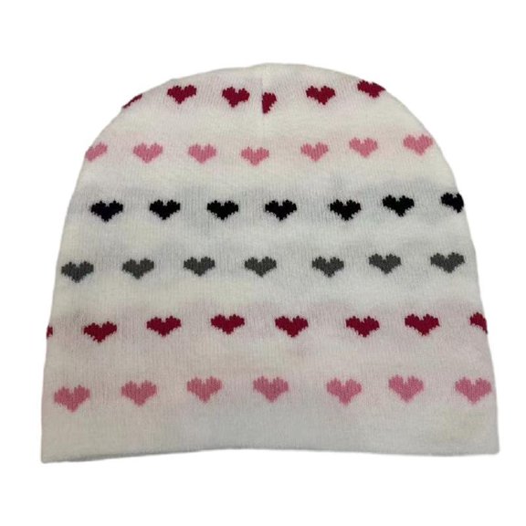 Yokua Adult Teens Jacquard Heart Knitted Hat Winter Warmer Cycling Windproof Hat