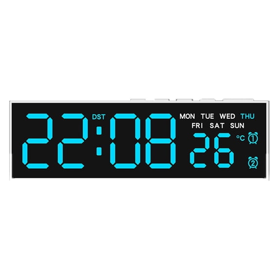 Clock Interfac Yokua Alarm Clock for Bedroom Digital Clock Digital Alarm Clock with ...