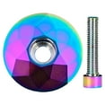 thumbnail image 1 of Yokua Aluminum Alloy Bicycles Top Stem Cover with Screw Front Fork Top Stem Cover, 1 of 14