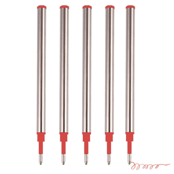 Yokua Ballpoint Pen Refills Medium Point for Retractable Pens Blue/Red/Black Ink 5pc