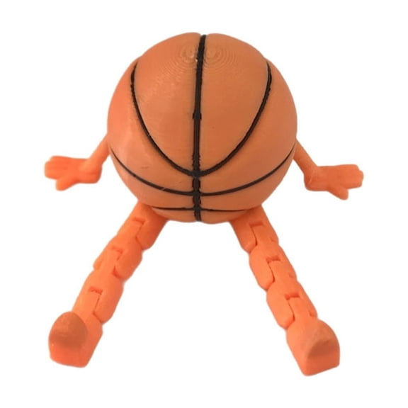 Yokua Basketball Man Model Figurine with Poseable Leg for Home Shelf Desk Ornament