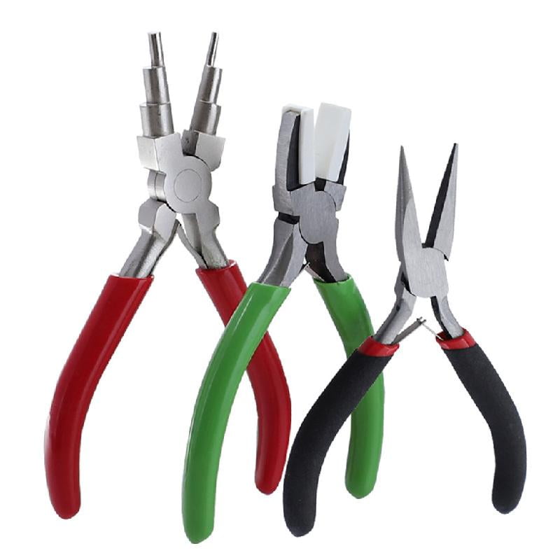 Yokua Beading Jewelry Making Tools 3 PCS Jewelry Plier Wire Cutters Combo Tool