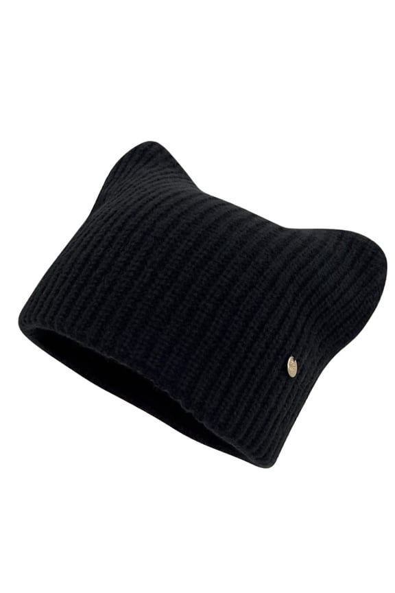 Beautiful Cats Ears Hat Plush Women Hat Winter Outdoor Hat Role Playing Hat