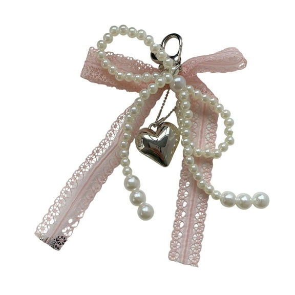 Yokua Beautiful Lace Bows Keychain Stylish Bag Accessory Keyring For Keys And Bags