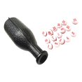 Leather Pool Shaker Bottle With Wooden Peas - Tally Bottle For Billiards, Kelly Pool & Score Keeping