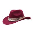 thumbnail image 1 of Yokua Bohemian Style Hat Rope Decor Cowboy Hat for Girls Model Show Photography Hat, 1 of 16