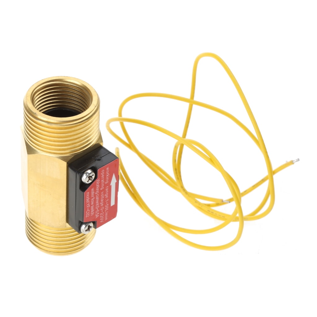Yokua Brass Water Flow Switchs External Threaded Water Sensor Liquid ...