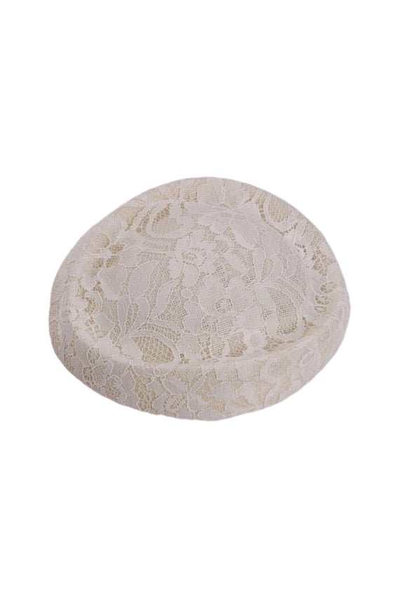 Bridal British Style Air Stewardess Embroidered Beret Hat Solid Color