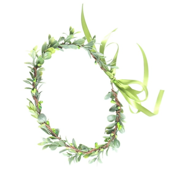 Yokua Bride Leaf Crown For Wedding Leaves Headbands Women Green Garlands Crown