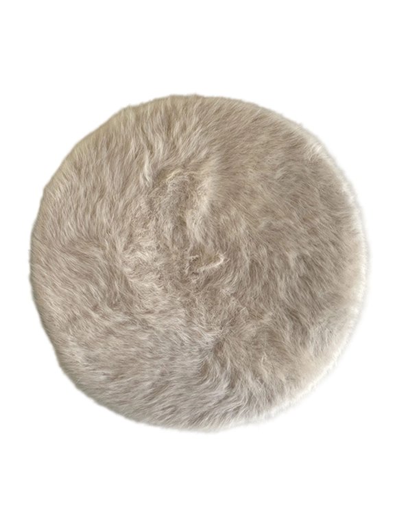 Bright Color Rabbit Furs Beret Hat Soft Warm Painter Hat Women Girl Round Cap