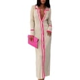 thumbnail image 1 of Yokua Cardigan Maxi Dress Long Sleeve Open Front Button Down Bodycon Sweater Dress, 1 of 14