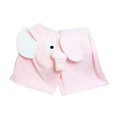 thumbnail image 1 of Yokua Casual Loose Sleepwear Cute Elephant Animal Lounge Plush Shorts for Women Men, 1 of 9