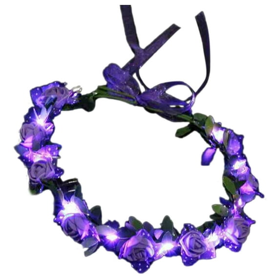 Yokua Celebration Headbands Unisex Halloween Hair Hoop Handmade LED Hairband