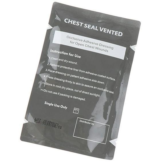 Yokua Chest Seal Vented First aids Patches Outdoor Tool Emergency Trauma Sticker
