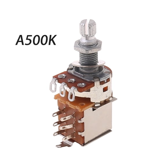 Yokua Chrome Guitar Switch Knob A500K B500K A250K B250K Push Pull Guitar Control Pot P